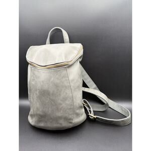 Joy Susan Backpack Vegan Leather Mini Gray Convertible Shoulder Bag